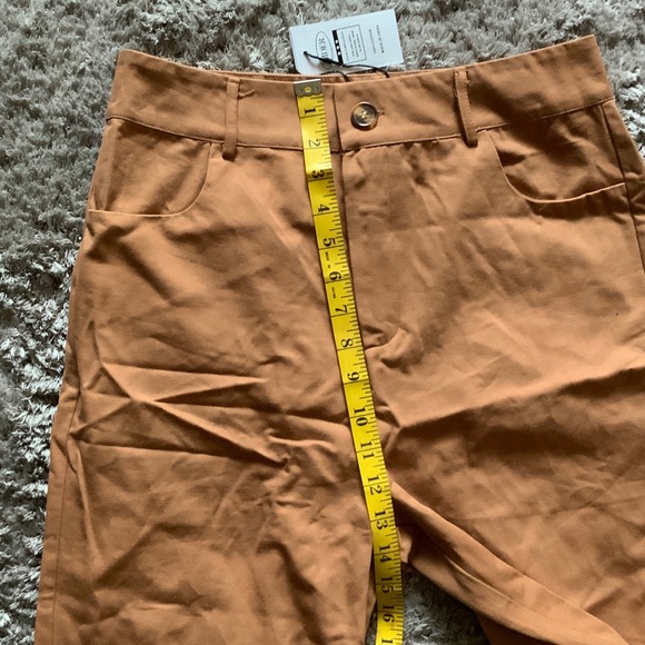 Cider Women's Tan Wide Leg Pants, Size Medium. - Picture 5 of 10